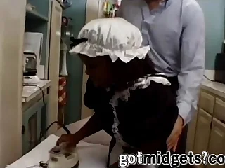 Inky Midget Maid Sucks The Landowners Learn of